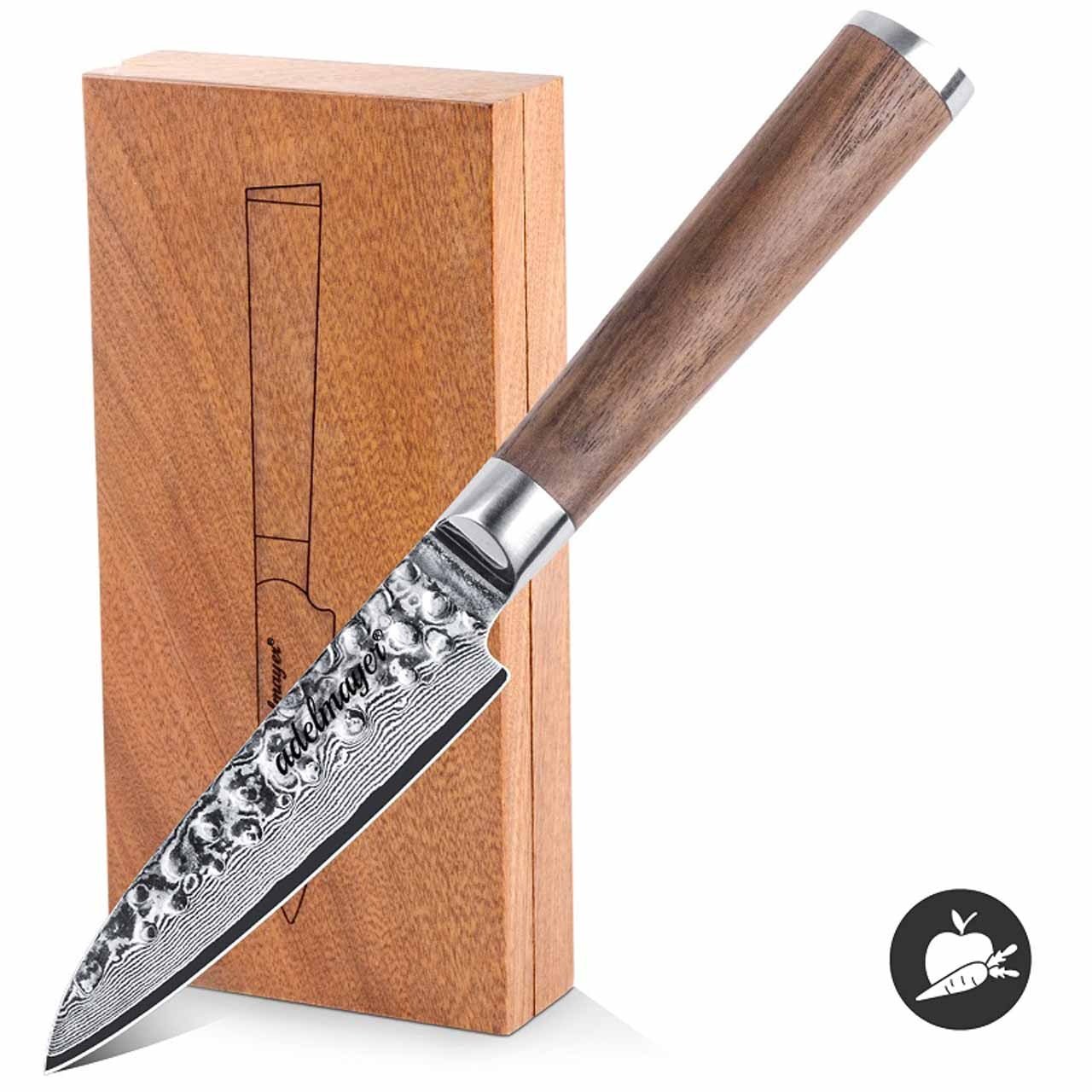 adelmayer Damast Schälmesser, 9, 3cm