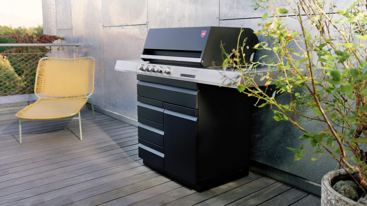 Otto Wilde G32'' Connected mit Seitenablagen, 2 Türen (NEUES MODELL), Grillrost aus Edelstahlguss, Detailansicht 2