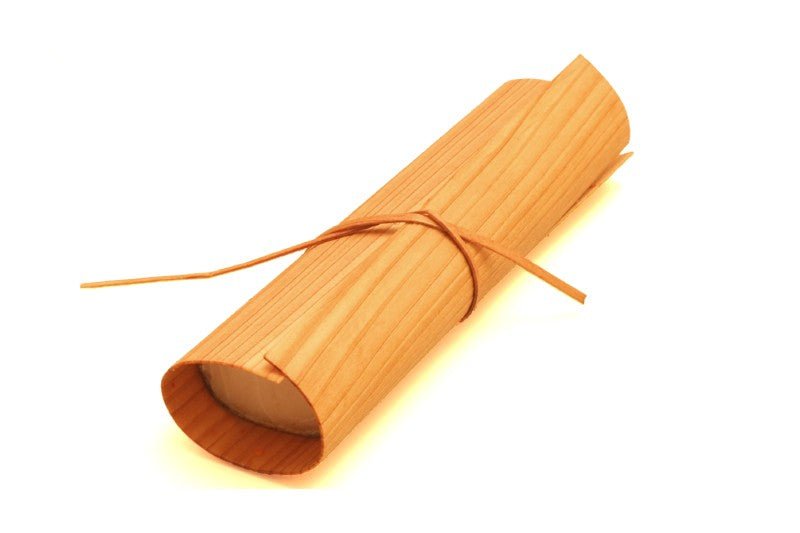 Axtschlag Grillpapier, Zedernholz, Detailansicht 2