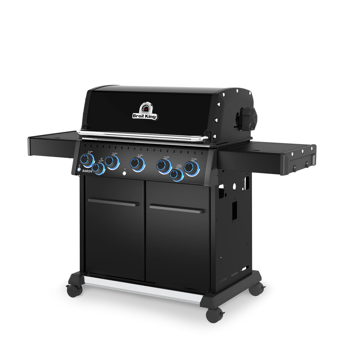 Broil King Baron 590 X Shadow inkl. Drehspieß - Ansicht von vorne rechts