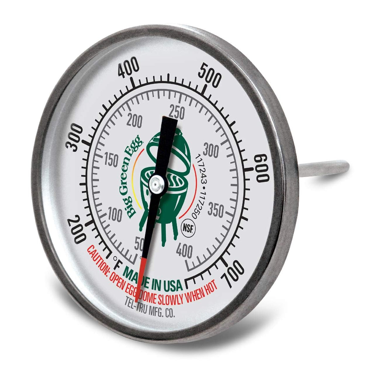 Big Green Egg Tel-Tru Deckelthermometer, Mini, MiniMax, Small & Medium