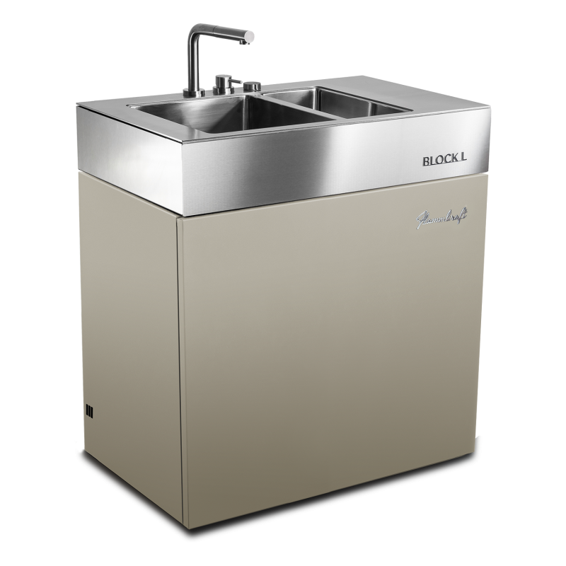 Flammkraft BLOCK L (Gen. 5) Spülmodul - Taupe