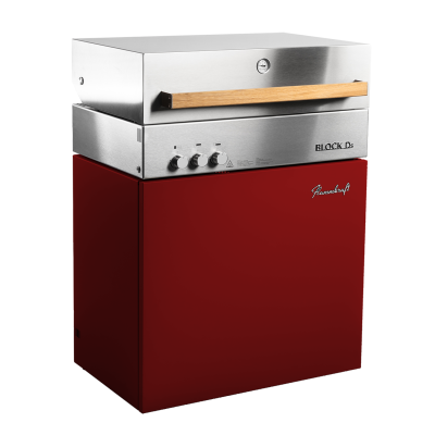Flammkraft Block Ds Generation 5, Rubin, Grillrost aus Edelstahlguss, für 1 - 15 Personen
