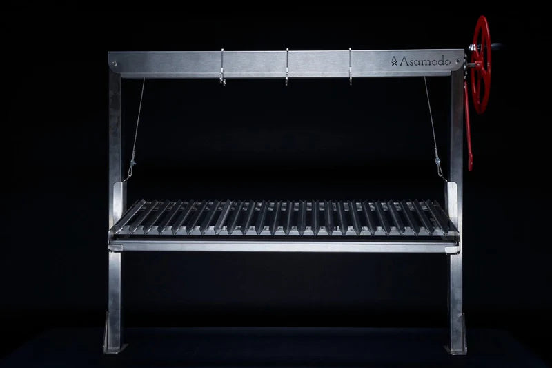 Asamodo Brasa-Gestell zum Einbauen, Grillrost aus Edelstahl, für 1 - 12 Personen