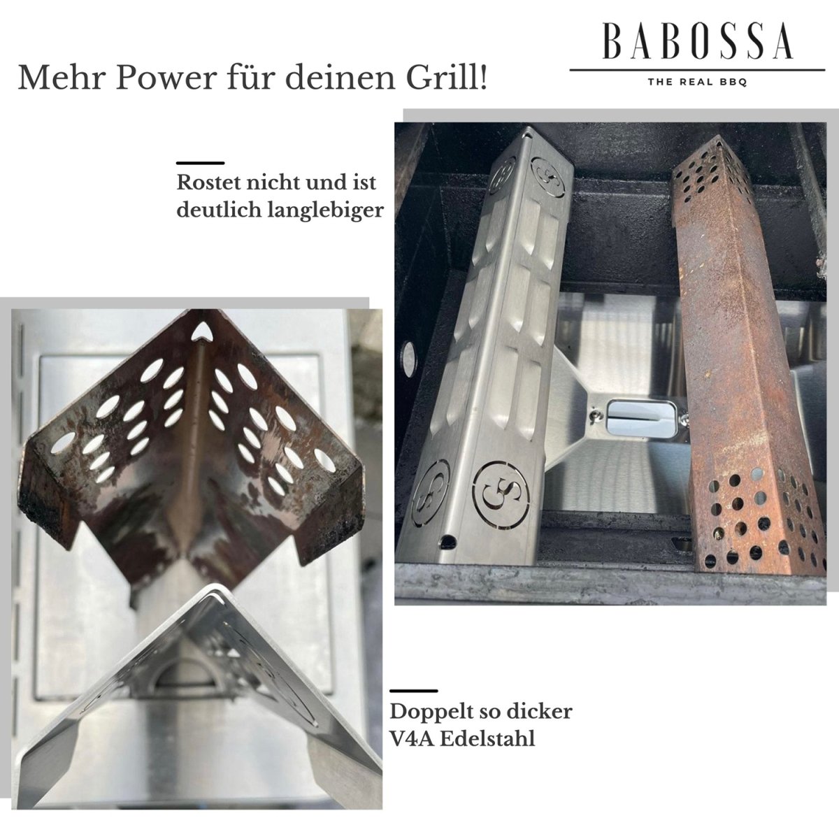 BABOSSA "B-Ware" Flammschutzblech, Enders Monroe Turbozone bis 202, Grillzubehör, Detailansicht 5