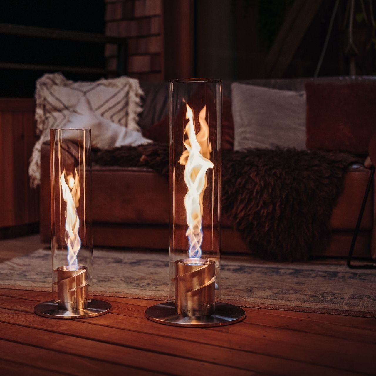 Höfats Spin 1500 Tischfeuer silber, Detailansicht 3