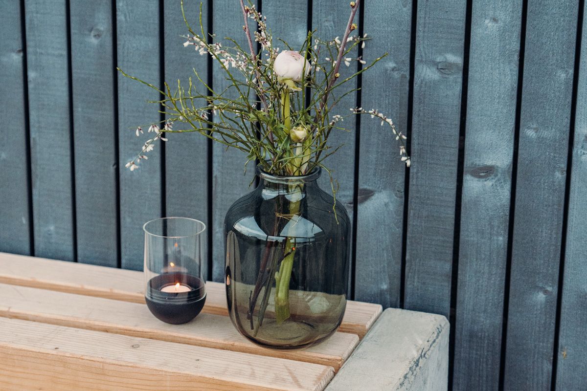 Höfats Windlicht schwarz GRAVITY CANDLE, Detailansicht 2