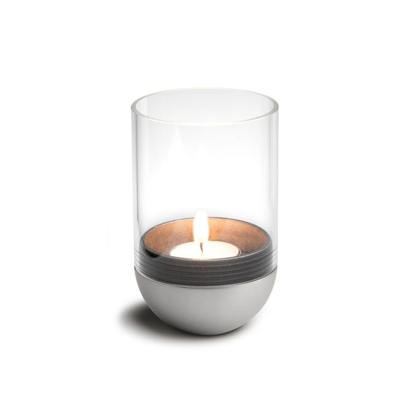 Höfats Windlicht silber GRAVITY CANDLE