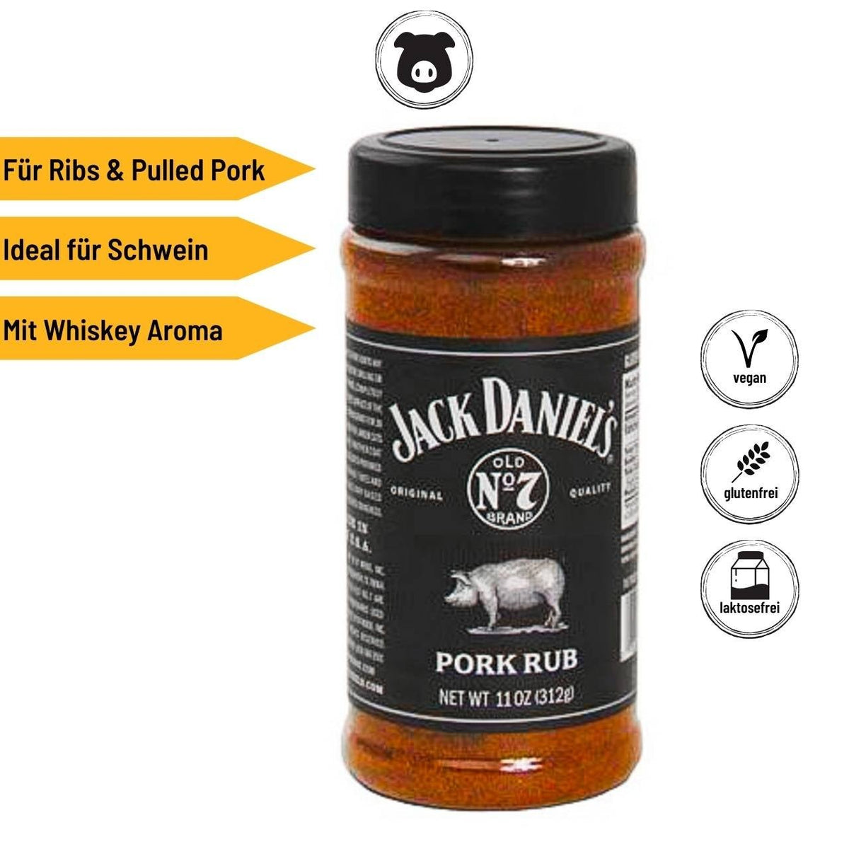 Jack Daniel's Pork Rub, 312g, Detailansicht 1