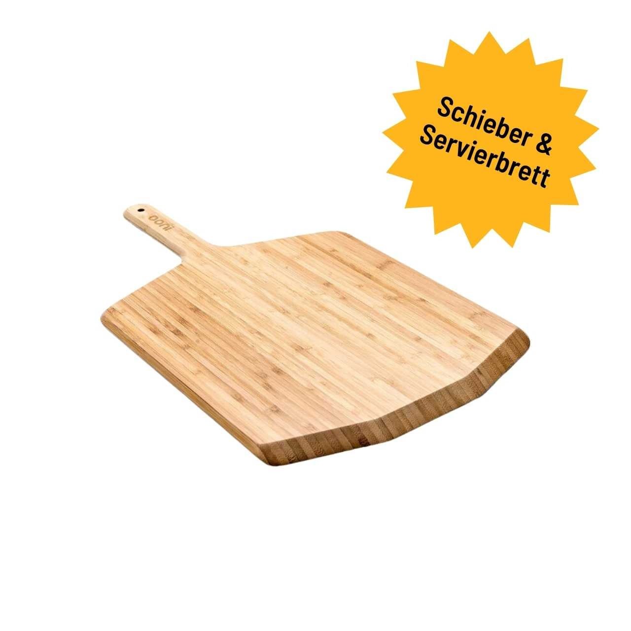 Ooni Pizzaschieber/ Servierbrett, Bambus 16“