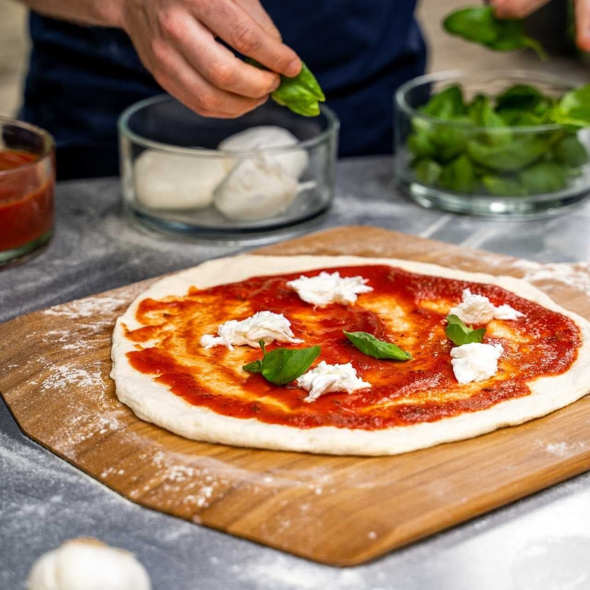 Ooni Pizzaschieber/ Servierbrett, Bambus 16“, Detailansicht 3