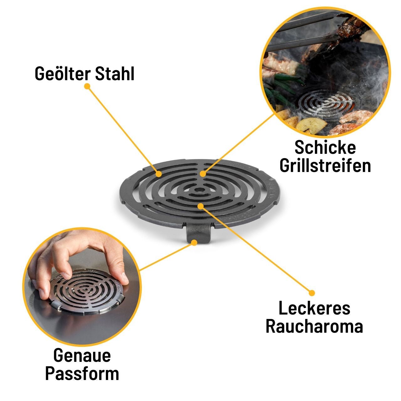 Petromax Einsatz für Atago Grillplatte, Grillzubehör, Detailansicht 6