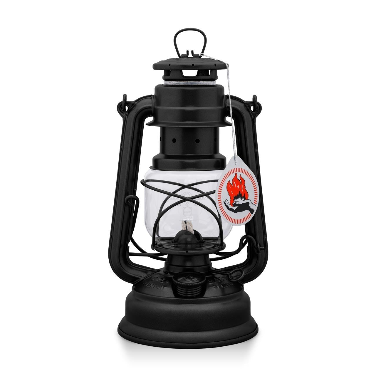 Feuerhand Sturmlaterne 276, Mattschwarz, Campingzubehör