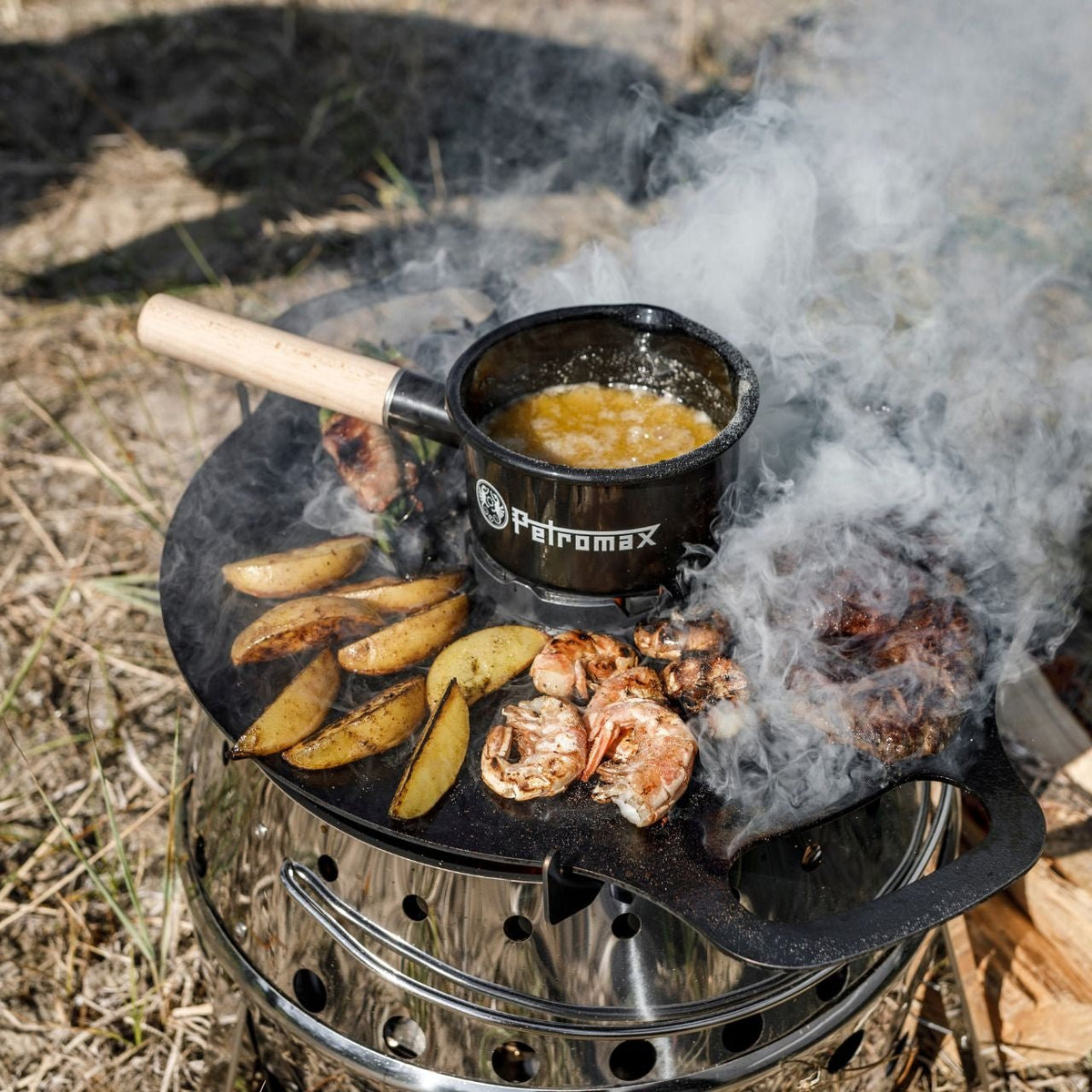 Petromax Kochaufsatz für Atago Grillplatte, Grillzubehör, Detailansicht 6
