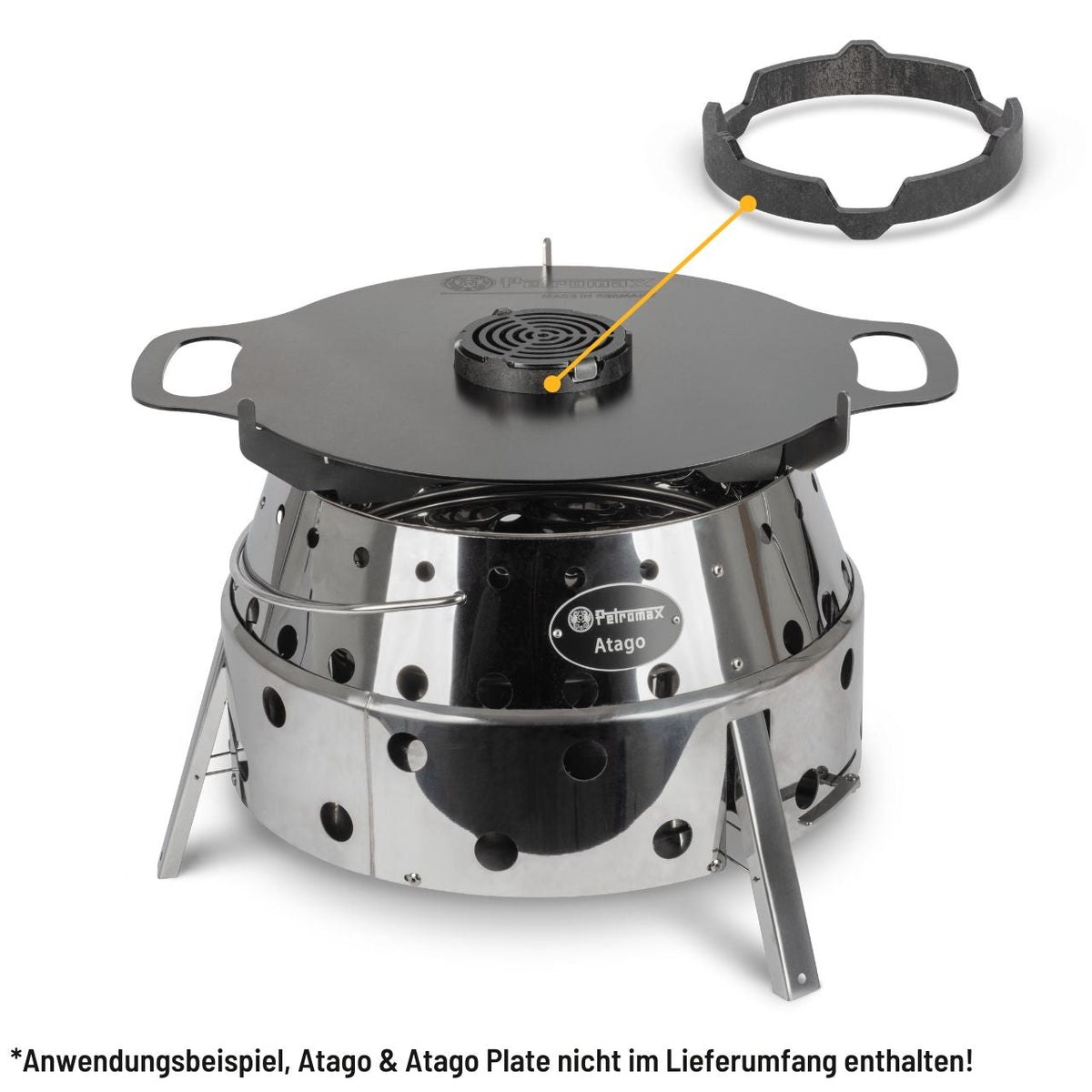 Petromax Kochaufsatz für Atago Grillplatte, Grillzubehör, Detailansicht 1