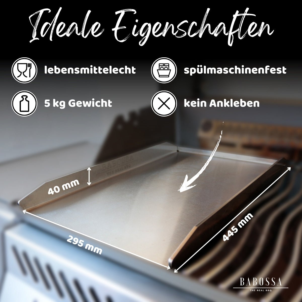 BABOSSA Plancha, Napoleon Rogue & Prestige PRO, Detailansicht 1