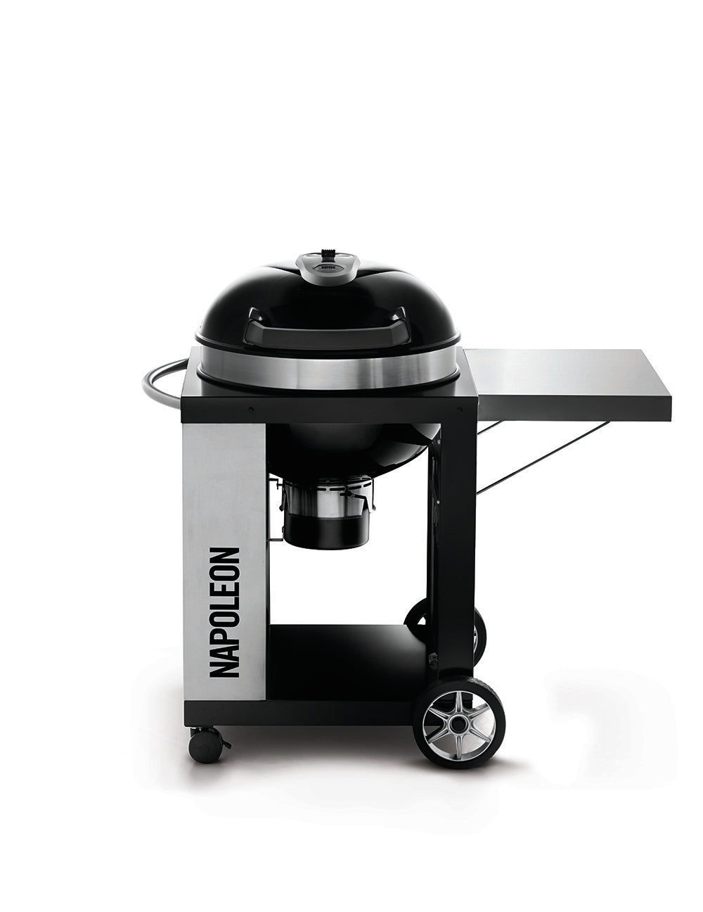 Napoleon Holzkohle Kugelgrill, Ø57cm in Rollwagen mit Gussrost, für 1 - 8 Personen
