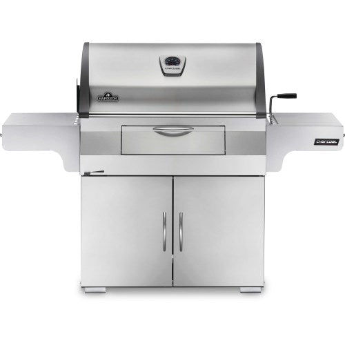 Napoleon PRO605 Holzkohlegrill, Grillrost aus Gusseisen, für 1 - 16 Personen
