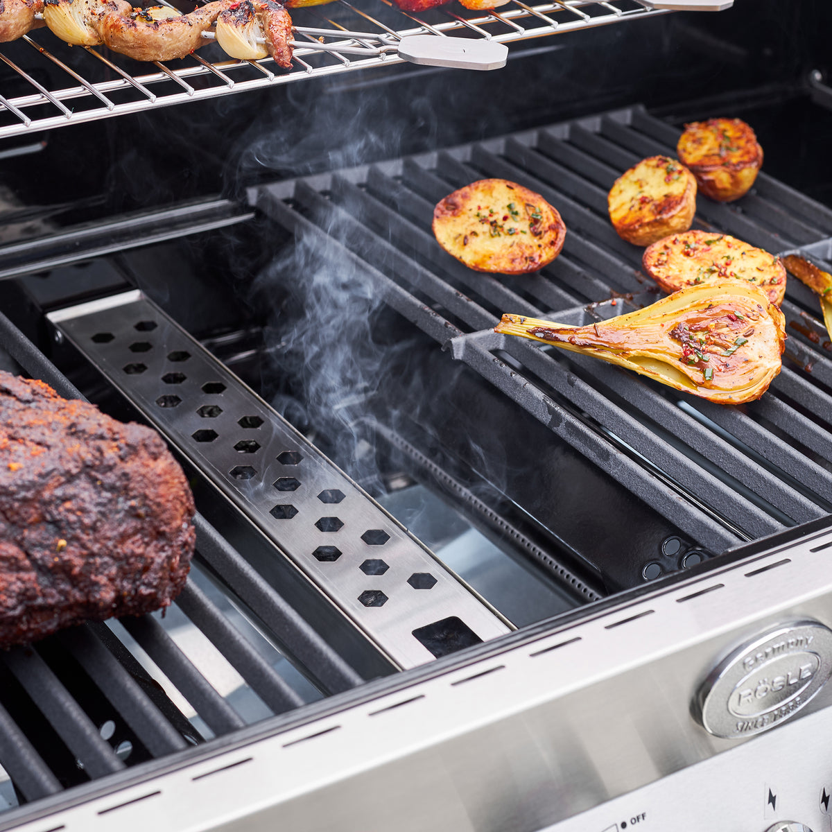 Rösle Räucherbox, Edelstahl Videro & Allflame & Epicflame, Grillzubehör, Detailansicht 2