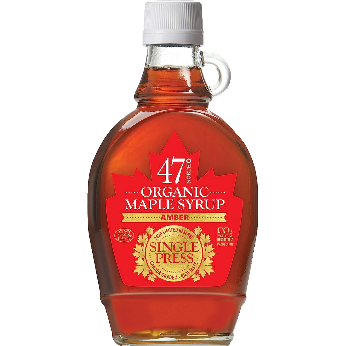 47° North Ahornsirup Single Press Amber, 250g