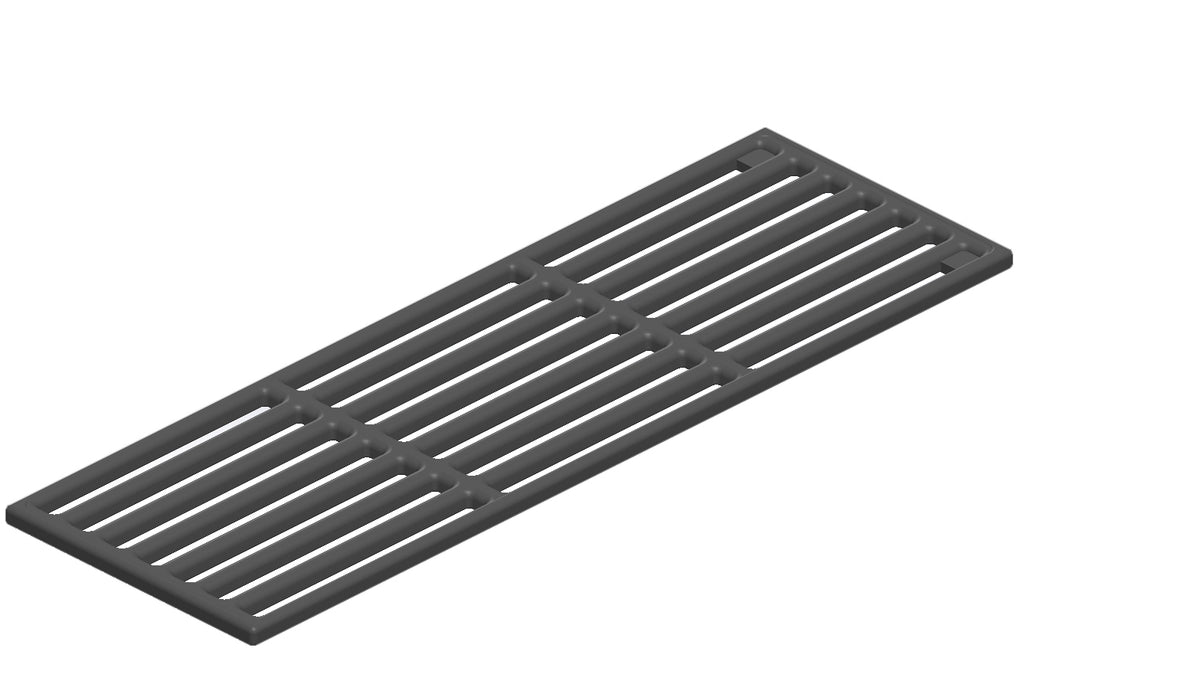 ALL'GRILL ALL’GRILL Gussrost, 15×46 cm für Chef S, Ersatzteil