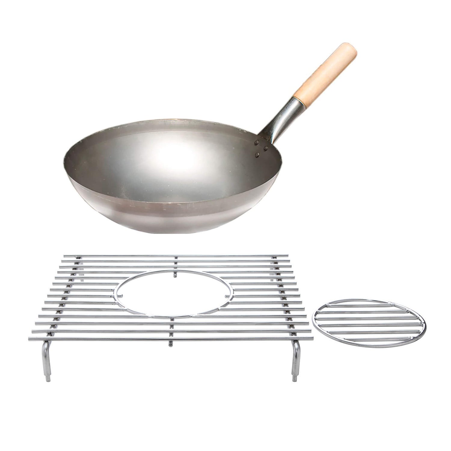 ALL'GRILL ALL’GRILL Edelstahlrost mit Loch für Seitenkochfeld für Chef, Ersatzteil, Detailansicht 2