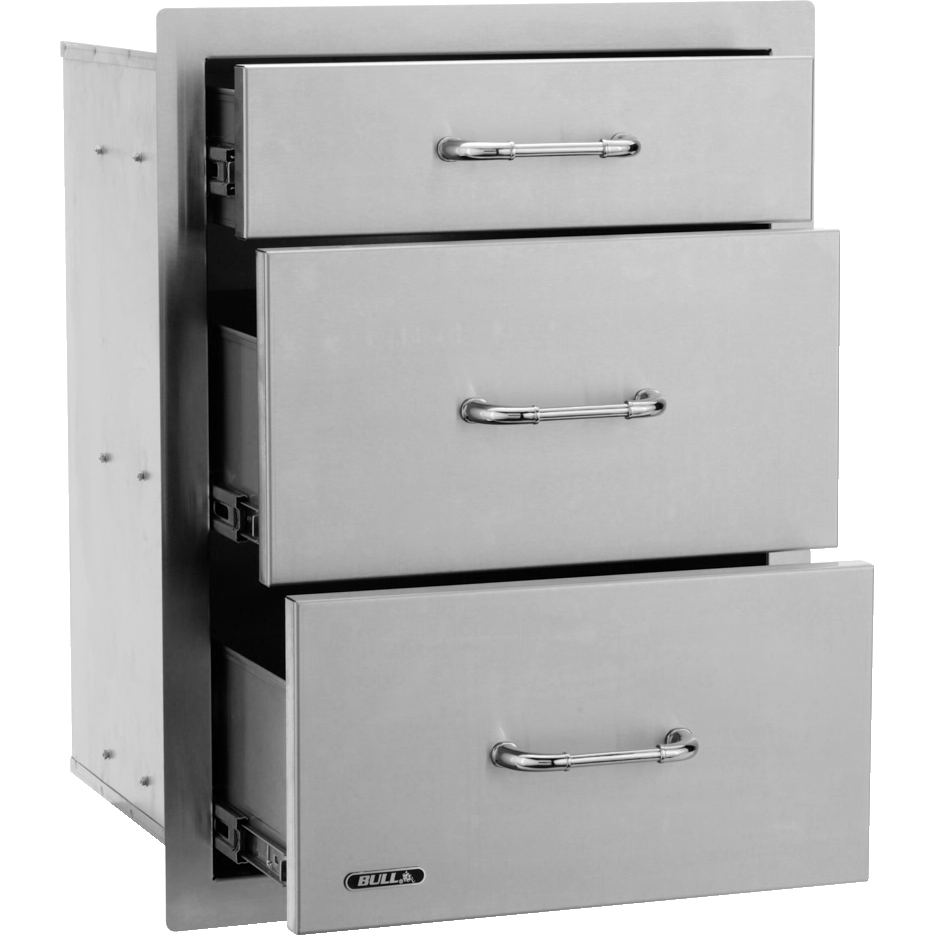 Bull Schublade, Triple, Außenküche, Detailansicht 3