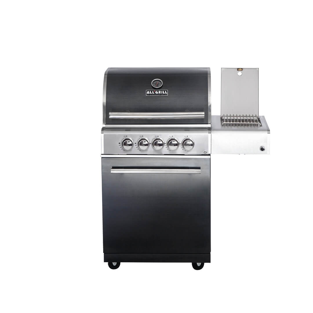 ALL'GRILL ALL’ Chef M Schwarz, Grillrost aus Edelstahl, für 1 - 8 Personen