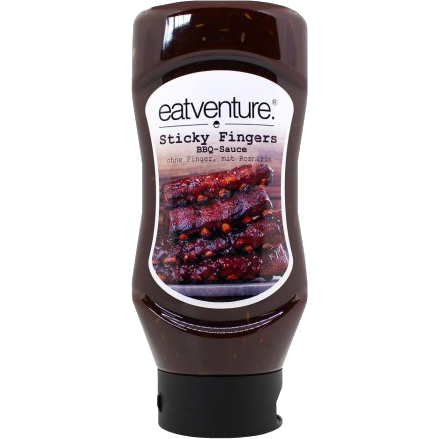 Eatventure Sticky Fingers BBQ Sauce, 480ml, Grillsauce