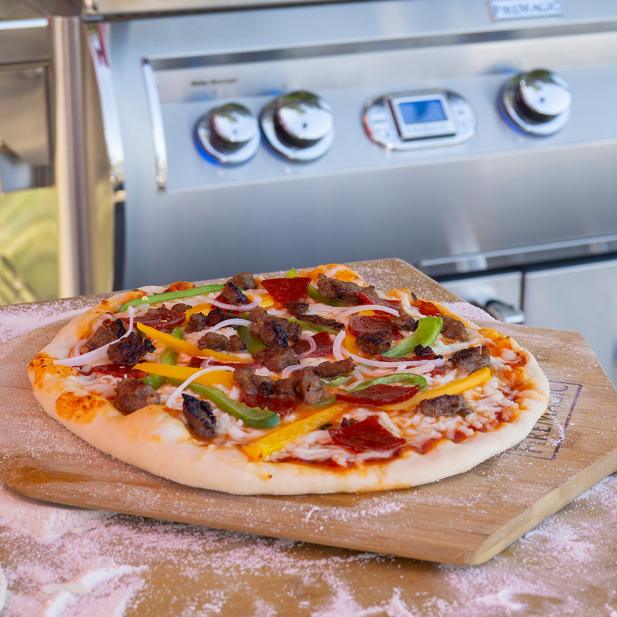 FireMagic Pizzastein mit Pizzaschaufel, Detailansicht 2