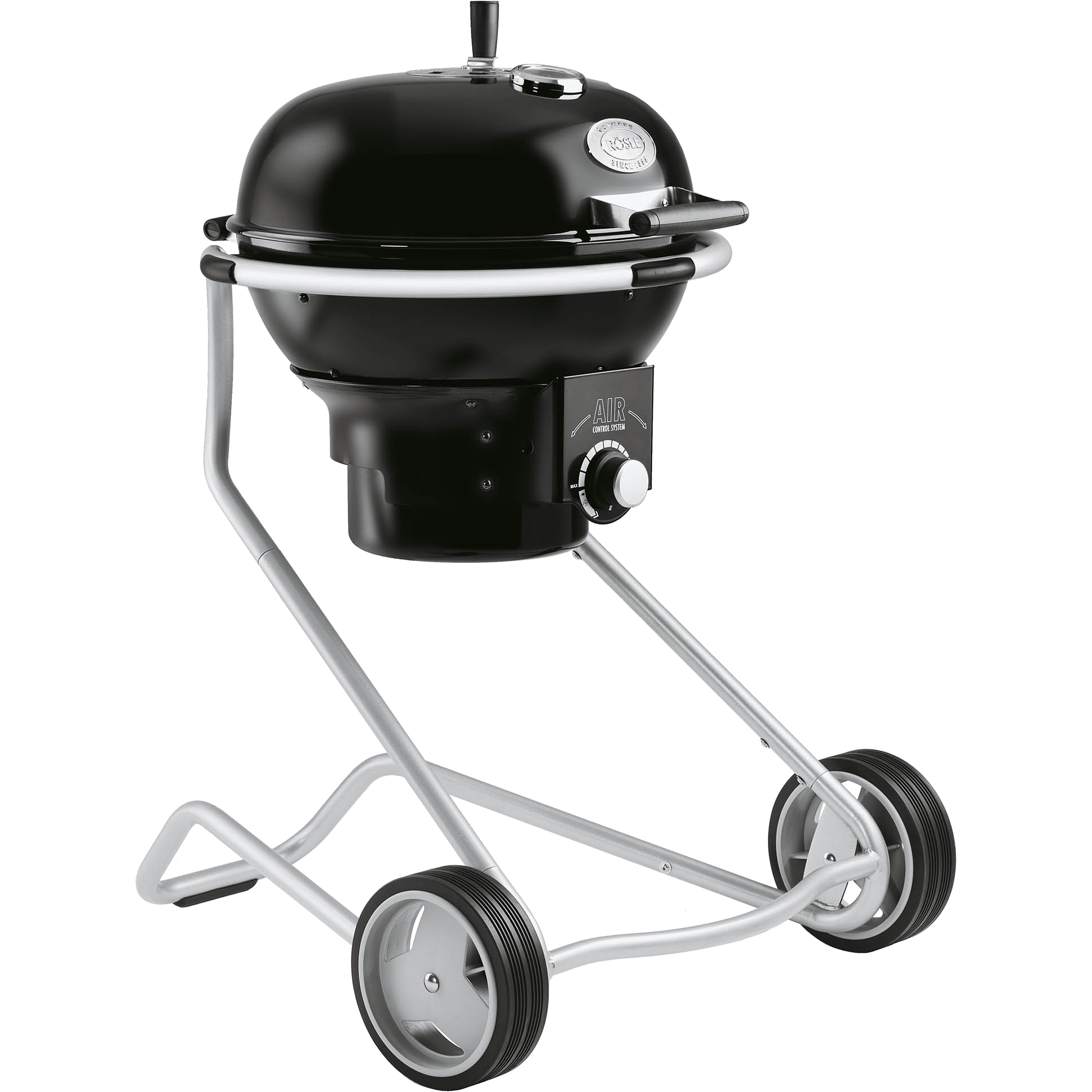 Rösle Holzkohle-Kugelgrill No.1 F50 AIR schwarz (Ø 50 cm), für 1 - 8 Personen