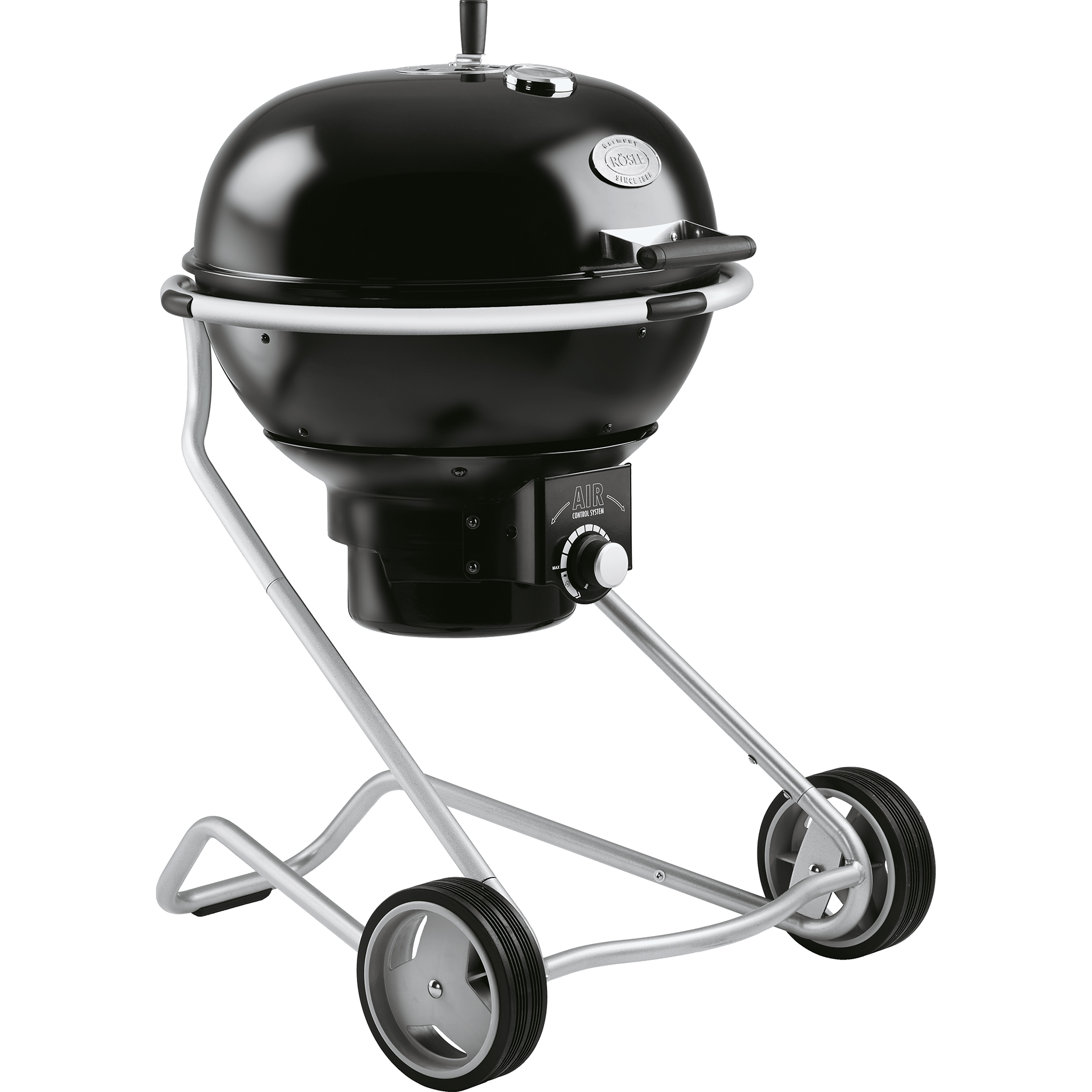 Rösle Holzkohle-Kugelgrill No.1 F60 AIR schwarz (Ø 60 cm), für 1 - 8 Personen