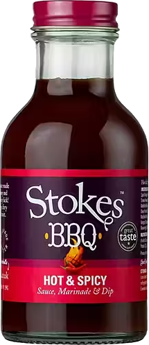 Stokes BBQ Sauce Hot & Spicy, 267ml, Grillsauce