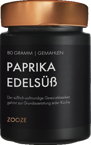 Zooze Paprika edelsüß, 80g, Gewürz