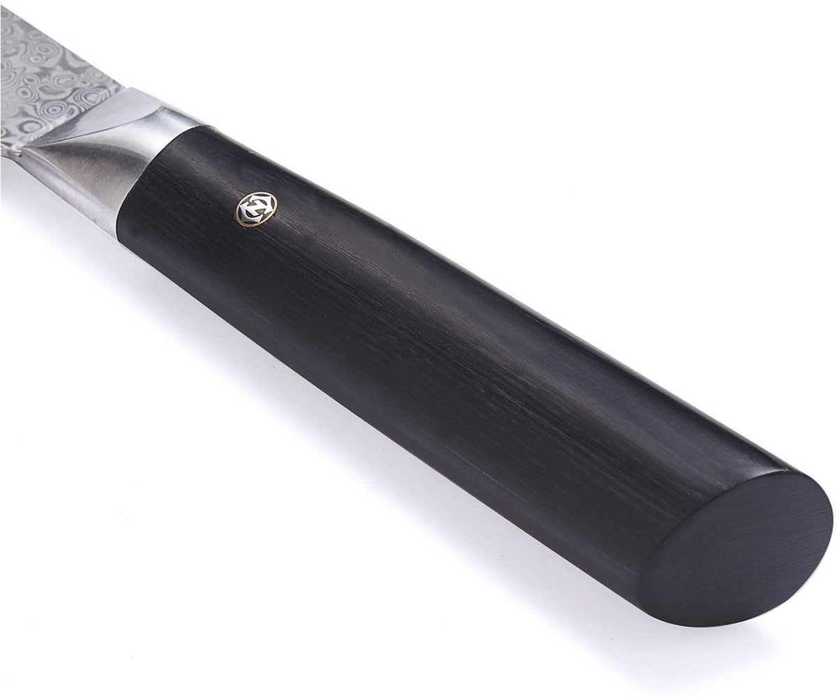 Zayiko Damast Kiritsuke Chefmesser "Black"-Serie, Messer, Detailansicht 2