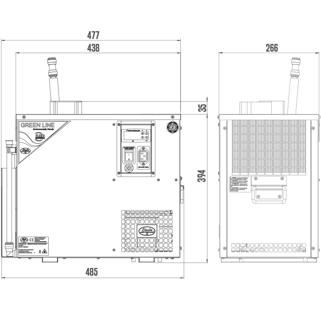 Lindr Kühlaggregat, AS-40 Glycol Green Line, Zapfanlagen Zubehör, Detailansicht 5