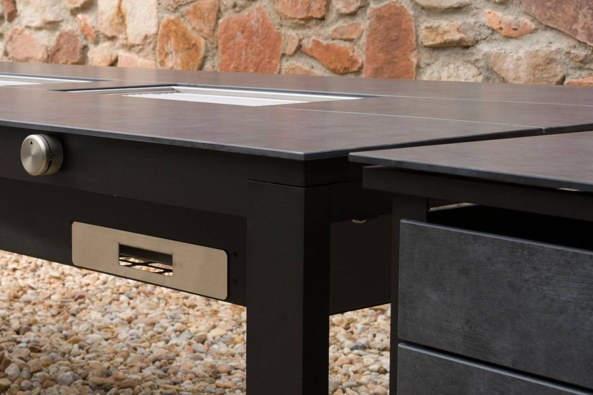 Festavolo Design Grilltisch Detail Notte