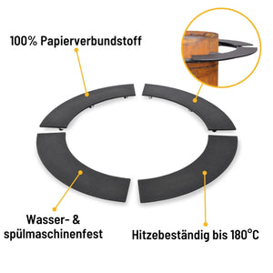Moesta Bandit FirePlace Ablagebretter PaperPlank schwarz 4 Stück, Grillzubehör, Detailansicht 1