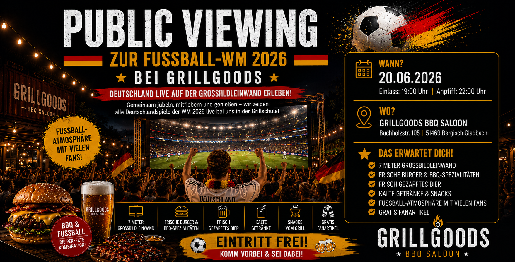Public Viewing bei Grillgoods