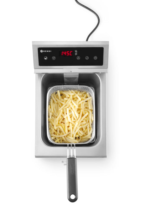 Hendi Induktionsfritteuse 8 L 3500W Profi Line, Küchengeräte, Detailansicht 2