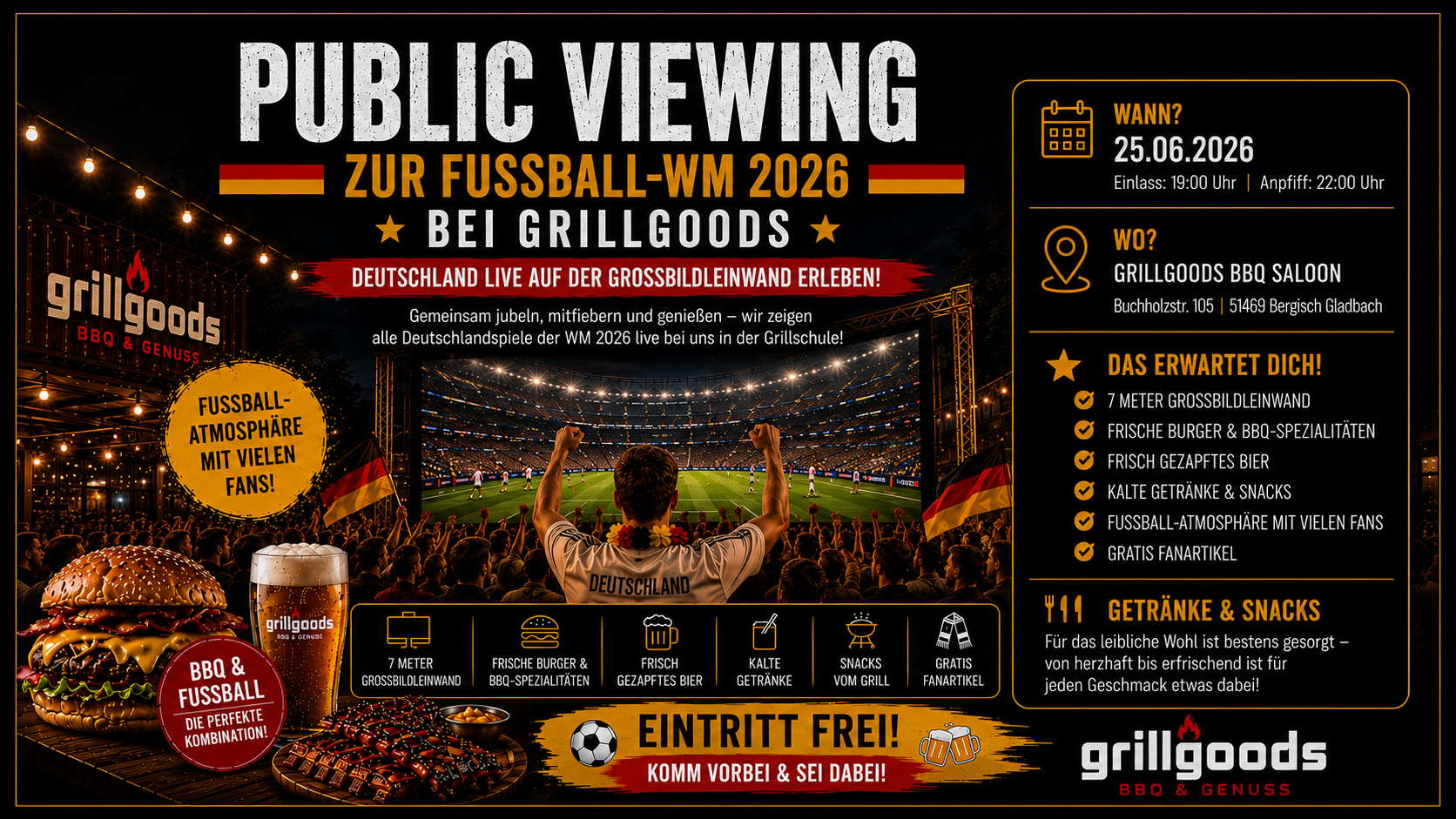 Public Viewing bei Grillgoods