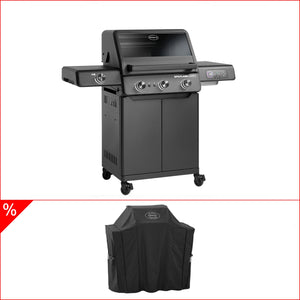 Rösle EPICFLAME Core 3 Gasgrill inkl. Abdeckhaube, Grillbundle