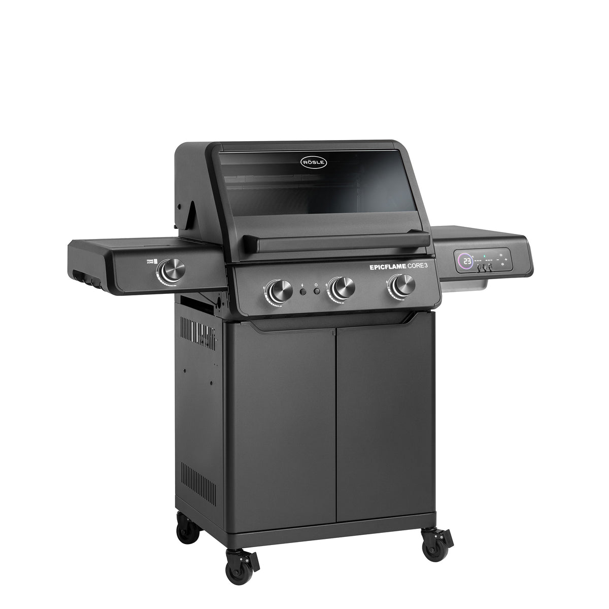 Rösle Epicflame Core 3| Neustes Modell, Grillrost aus Gusseisen, für 1 - 6 Personen