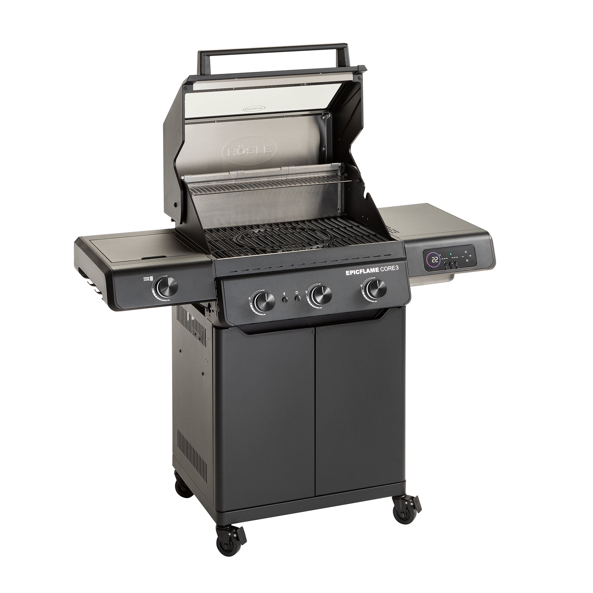 Rösle Epicflame Core 3| Neustes Modell, Grillrost aus Gusseisen, für 1 - 6 Personen, Detailansicht 3