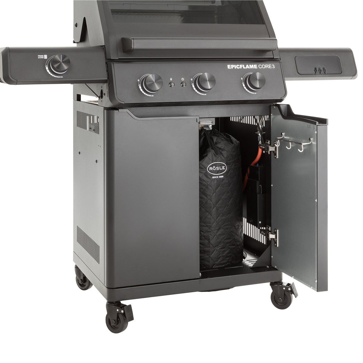 Rösle Epicflame Core 3| Neustes Modell, Grillrost aus Gusseisen, für 1 - 6 Personen, Detailansicht 5