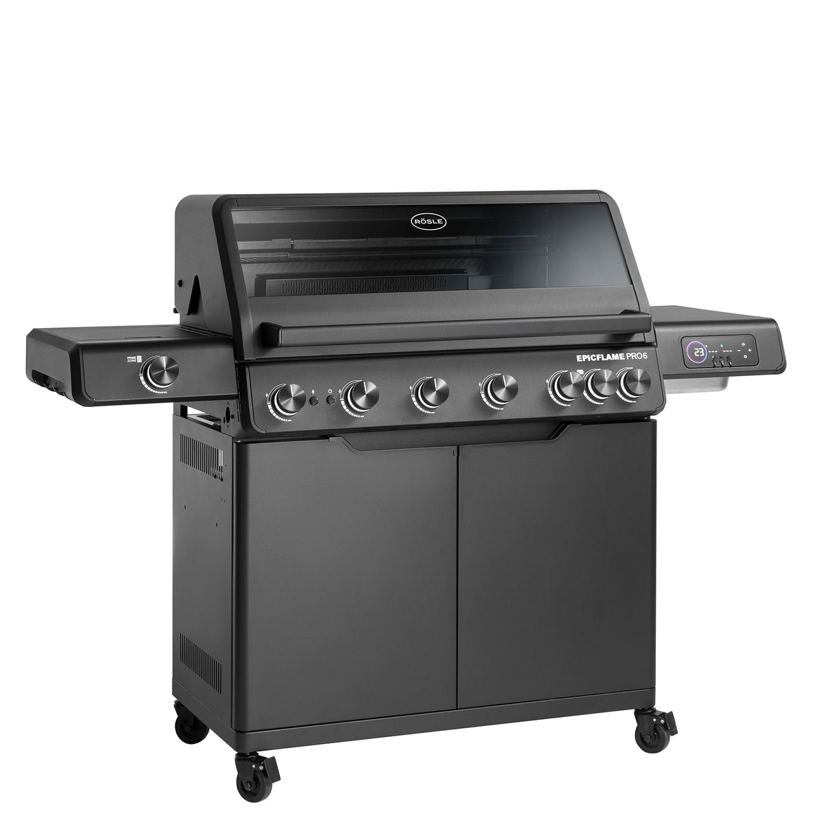 Rösle Epicflame Pro 6| Neuestes Modell, Grillrost aus Gusseisen, für 1 - 20 Personen