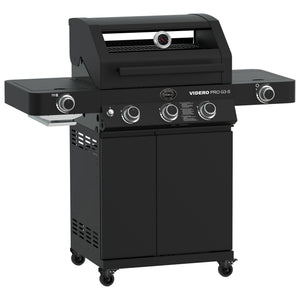 Rösle Videro Pro G3-S Vario+ 50mbar, Grillrost aus Gusseisen, für 1 - 8 Personen