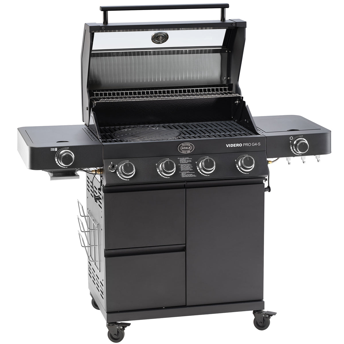 Rösle Videro Pro G4-S Vario+ 50mbar, Grillrost aus Gusseisen, für 1 - 12 Personen, Detailansicht 2