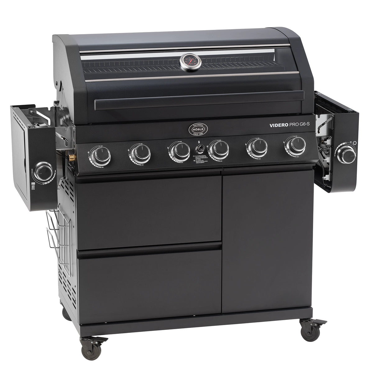 Rösle Videro Pro G6-S Vario+ 50mbar, Grillrost aus Gusseisen, für 1 - 20 Personen, Detailansicht 2