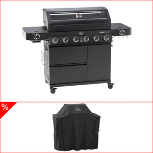 Grillgoods Rösle Videro Pro G6-S Vario+ 50mbar inkl. gratis Abdeckhaube (original), Grillbundle